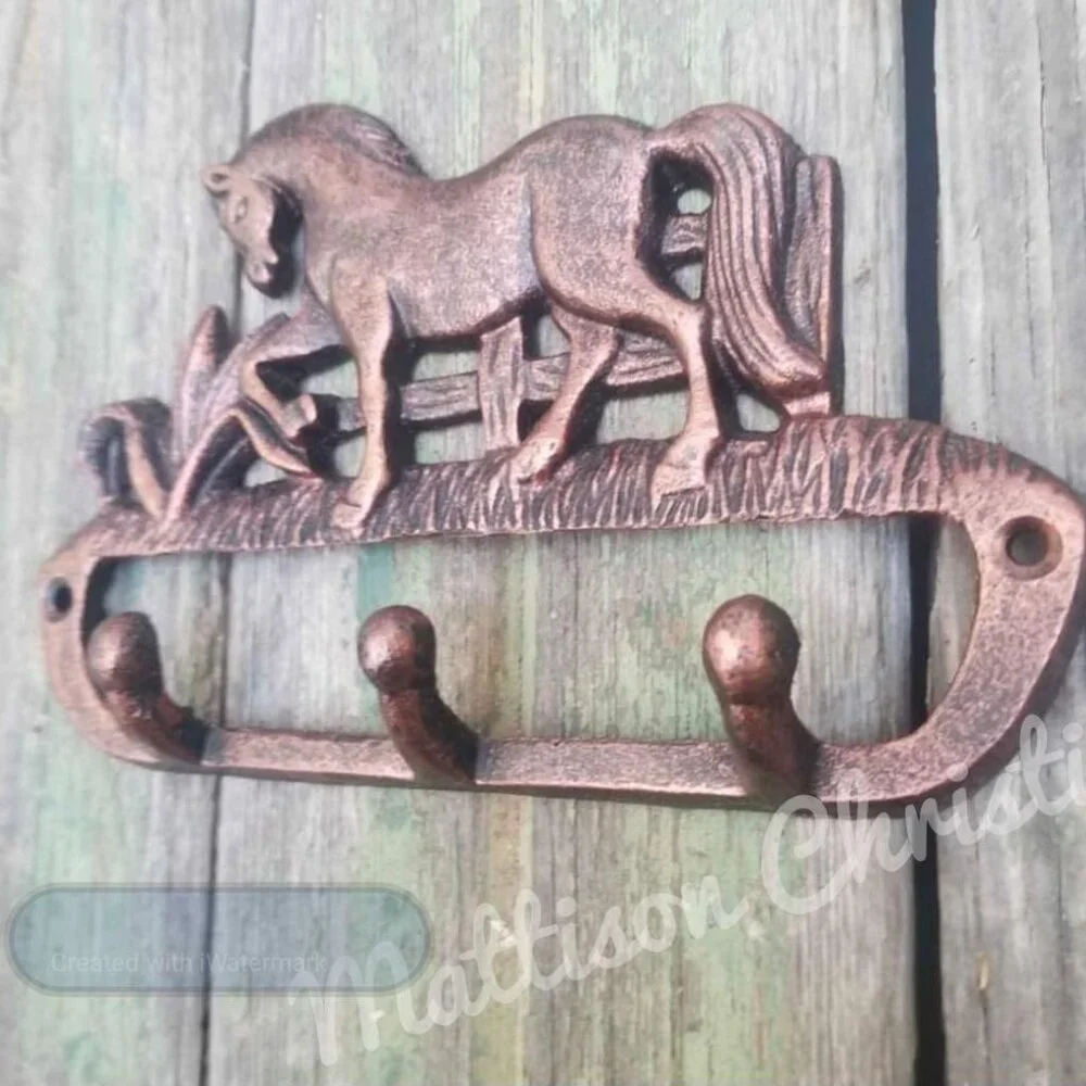 Horse Cast Iron Key Rack - Picture 2 of 2